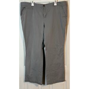 Old Navy Perfect Bootcut Pant, Light Gray, Pockets, Cotton/Spandex, Sm Spot, 20S